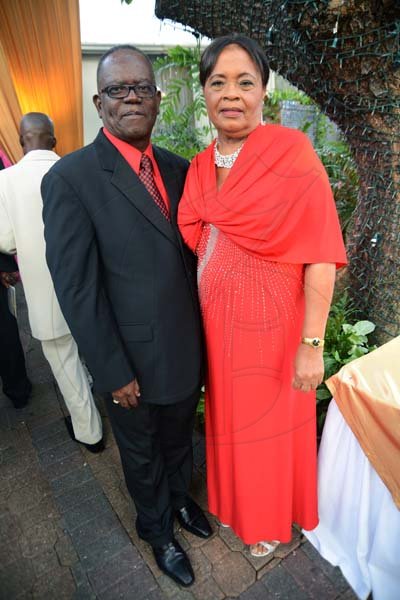 Rudolph Brown/Photographer
Sylvester pose with his wife Eulyn Tulloch before renewal of their vows at their 40th Wedding Anniversary at the Terra Nova Hotel in Kingston on Saturday, August, 3, 2013
