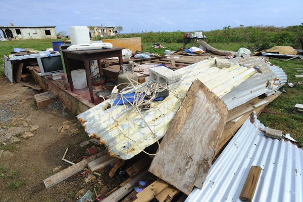 Ricardo Makyn/Staff Photographer 
 This House was totally destroyef by Hurricane Sandy  in  Sandshore   Manchioneal Portland