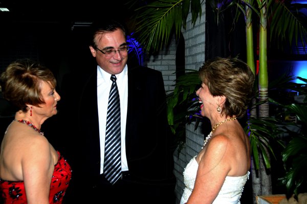 Winston Sill / Freelance Photographer
The AMCHAM Business and Civic Leadership Awards Gala anmd Presentation, held at the Jamaica Pegasus Hotel, New Kingston on Monday night September 26, 2011. Here are Becky Stockhausen (left); Andrew Fazio (centre); and Diana Stewart (right).
