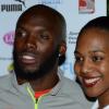 Winston Sill/Freelance Photographer
Dinner for Athletes who participated in the Jamaica International Invitational (JII) track and field meet, held at the Jamaica Pegasus Hotel, New Kingston on Friday night May 2, 2014. Here are Lashawn Merritt (left); and Terri-Karelle Reid (right).