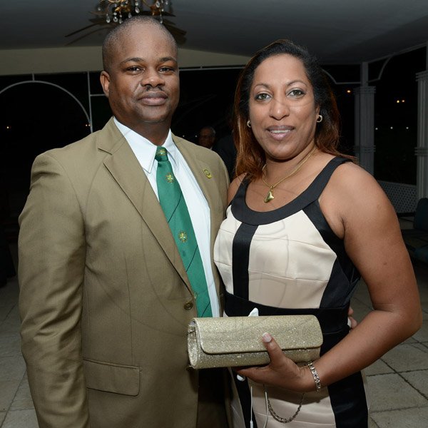 Rudolph Brown/Photographer
Owen Ferguson with his wife Tricia at the Calabar Old Boys Annual Reunion Dinner at the Mona Visitors Lodge on Saturday, October 5, 2013
