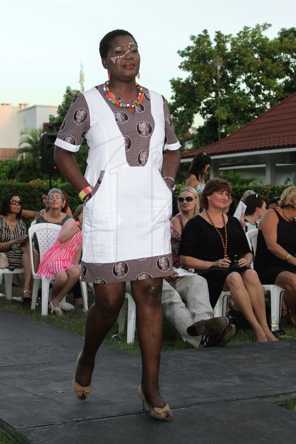 Xmodeled by Siphokazi Hermans third secretary to the SouthBrina McCalla
Third Secretary at the South African High Commission  Siphokazi Hermans struts down the run way in an authentic piece straight from the mother land. African High Commission.