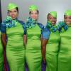 Rudolph Brown/Photographer
Caribbean Airline hostesses from left Laila Bennett, Marsha-Gaye Greaves, Onika McGan, Rosemarie Gordon-Coke, Soliann Pinnock, Christine Flowers and Paul-Ann Lee-Smith at the Caribbean Airlines awards and Corporate Event at the Jamaica Pegasus Hotel on Friday, November 15, 2013