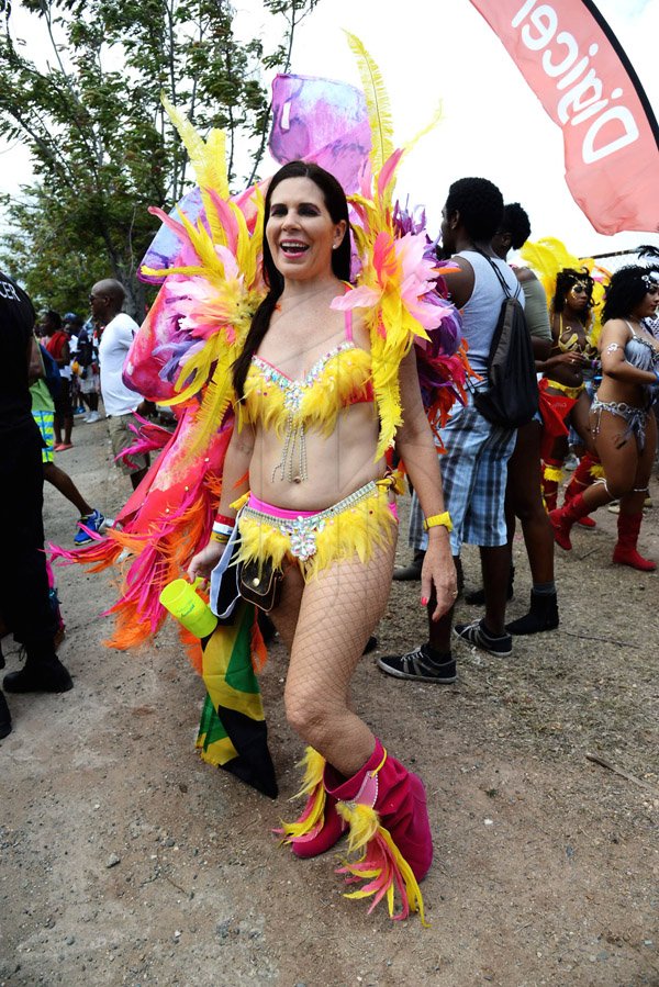 Winston Sill/Freelance Photographer
Bacchanal Jamaica Road Parade, from Mas Camp, Stadium North to Half Way Tree and back, held on Sunday April 27, 2014. Here is Jackie Lechler.