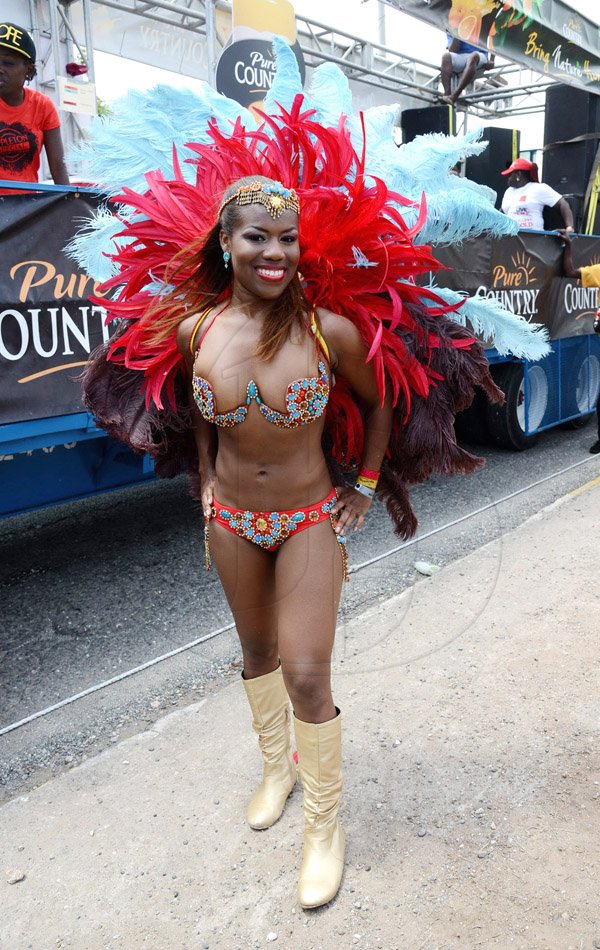 Winston Sill/Freelance Photographer
Bacchanal Jamaica Road Parade, from Mas Camp, Stadium North to Half Way Tree and back, held on Sunday April 27, 2014. Here is Shanique Palmer.