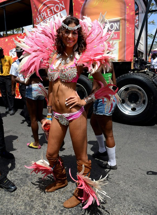 Winston Sill/Freelance Photographer
Bacchanal Jamaica Road Parade, from Mas Camp, Stadium North to Half Way Tree and back, held on Sunday April 27, 2014. Here is Kerrie Bayliss.