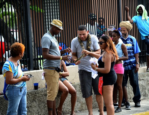 Winston Sill/Freelance Photographer
Bacchanal Jamaica Road Parade, from Mas Camp, Stadium North to Half Way Tree and back, held on Sunday April 27, 2014.