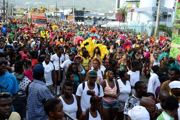 Winston Sill/Freelance Photographer
Bacchanal Jamaica Road Parade, from Mas Camp, Stadium North to Half Way Tree and back, held on Sunday April 27, 2014.