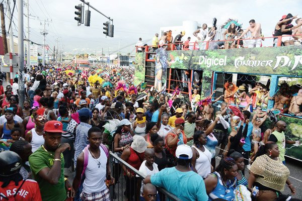 Winston Sill/Freelance Photographer
Bacchanal Jamaica Road Parade, from Mas Camp, Stadium North to Half Way Tree and back, held on Sunday April 27, 2014.