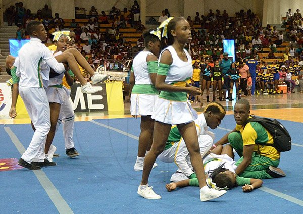 Ian Allen/Staff Photographer
Jamaica Fitness Association(Jamfit) annual Cheerleading Championship at the National Indoor Arena.