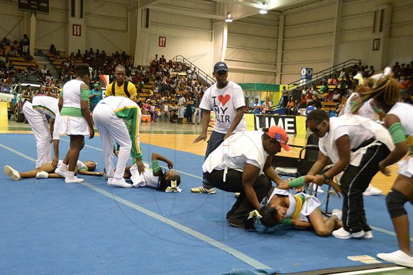 Ian Allen/Staff Photographer
Jamaica Fitness Association(Jamfit) annual Cheerleading Championship at the National Indoor Arena.