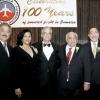Contributed
From left: Captains Brian Haddad, Maria Ziadie  Haddad, 
 Christopher Kirkcaldy,  Robert Hamaty, Lloyd Tai and 
Major Victor Beek, pose for photographers at the  Jamaica Civil Aviation Authority Aviation Industry Awards dinne at the Jamaica Pegasus hotel on Saturday December 10.