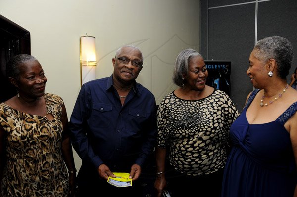 Winston Sill / Freelance Photographer
The Mico Alumni Association and The Mico University College presents "Classical Ballards" Concert featuring Curtis and Pauline Watson, held at the Jamaica Pegasus Hotel, New Kingston on Sunday night April 21, 2013. Here are Carolyn Brown (left); Glen Christian (second left); Marva Christian (second right); and Sharon Bogues-Wolfe (right).