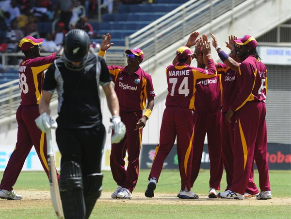 Norman Grindley/Chief Photographer
West Indies v New Zealand second ODI at Sabina Park.