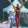 Ricardo Makyn/Staff Photographer
West Indies Bowler Russell makes on appeal against India at Sabina Park on  Thursday16.6.2011