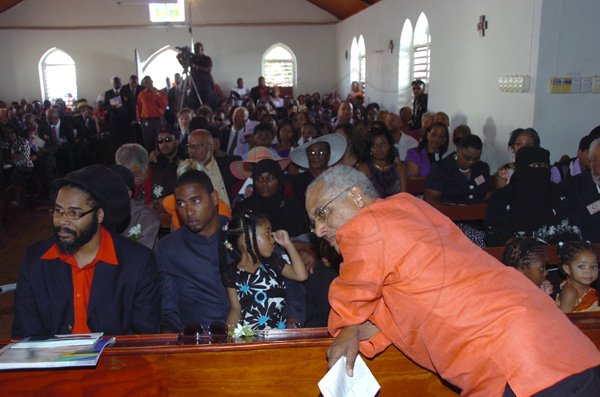 Norman Grindley/Chief Photographer
Donald Buchnanan Thanksgiving service held at Pedro plains Anglican church in south West St. Elizabeth, January 21, 2011.