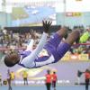 Shorn Hector/PhotographerBlaine Byam of Kingston College wins the boy's class two high jump clearing 2 meters on day five of the ISSA/GraceKennedy Boys and Girls’ Athletics Championships held at the The National Stadium in Kingston on Saturday March 30, 2019