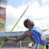 Shorn Hector/Photographer  Thalia Wilson of Hydel competing in  the girls Javelin Throw ope on day four of the ISSA/GraceKennedy Boys and Girls’ Athletics Championships held at the The National Stadium in Kingston on Friday March 29, 2019