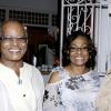 Winston Sill / Freelance Photographer
Sir Kenneth Hall and Lady Hall (centre) take a pic with birthday girl Debbie Hamilton-Crooks.


 celebrates her birthday with Family and Friends at a party, held at Argyle Road, St. Andrew on Friday night September 9, 2011. .