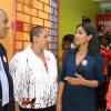 Ian Allen/Photographer
Lisa Hanna second right, Minister of Youth and Culture, converse with Michael Tucker left, Executive Director of Jamaica Alcohol Beverage Association(JABA), Greta Bogues second left Executive of JABA and Cedric Blair right, Managing Director Red Stripe. Ocassion was the WE I.D. initiative launch to reduce underage drinking, drinking and driving and enlisting retailers to reduce harmful drinking. The launch was held at Red Stripe Offices in Kingston on Wednesday.