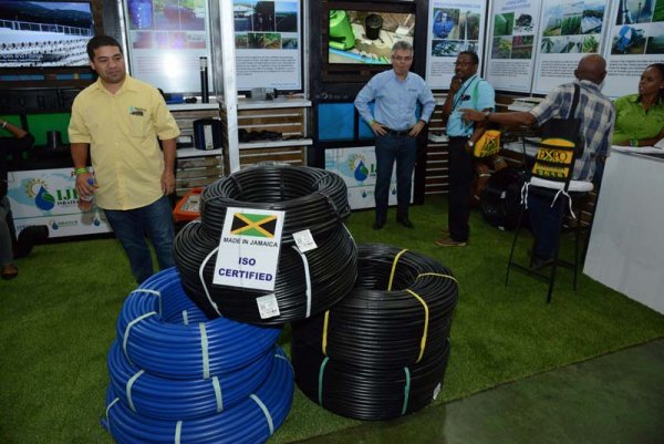 Rudolph Brown/ PhotographerJamaica Drip Irrigation booth at the JEA JMA Expo Jamaica at the National Indoor Sports Centre and the National Arena on Sunday April 22, 2018