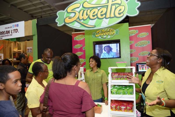 Rudolph Brown/ PhotographerSweetie booth at the JEA JMA Expo Jamaica at the National Indoor Sports Centre and the National Arena on Sunday April 22, 2018