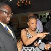 Rudolph Brown/ Photographer
Dionne Jackson Miller President of PAJ chat with Arthur Hall, (left) and Ryon Jones winners of the Fair Play award at the Fair Play award of excellence 2013/2014 held at the Terra Nova Hotel, Kingston on September 16, 2014