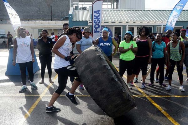 Lionel Rookwood/PhotographerThe Gleaner's Fit 4 Life event at FLOW Flex Gym, FLOW headquarters, 2-6 Carlton Crescent, Saturday, December 9, 2017.