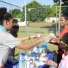 Ian Allen/PhotographerThe Gleaner's Fit 4 Life team at Hope Pastures Park, Hope Pastures, St Andrew on Saturday, October 14, 2017. *** Local Caption *** Ian Allen/PhotographerEnjoying delights from Fit 4 Life sponsor Chas E Ramson, made with products Foska Oats and Blue Diamond Almond Milk.