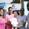 Lionel Rookwood/Photographer

Tracey Neil (second left), winner of the women's plank challenge, receives her prize from The Gleaner's Amashika Lorne (second right) at The Gleaner's Fit 4 Life and St Matthew's Walkers event on Saturday, October 7, 2017 at the Jacks Hill Community Centre in St Andrew. Also in photo are Yulit Gordon, executive director of the Jamaica Cancer Society, and Marvin Gordon.