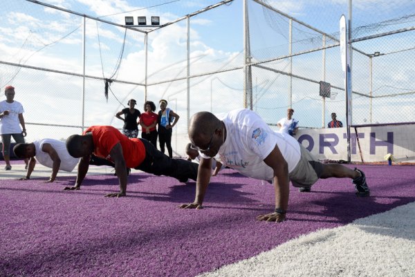 Lionel Rookwood/Photographer
The Gleaner's Fit 4 Life at Juliet Cuthbert-Flynn's Boot Camp at Life Fit Training Centre, Red Hills Road, St Andrew on Saturday, September 30, 2017.