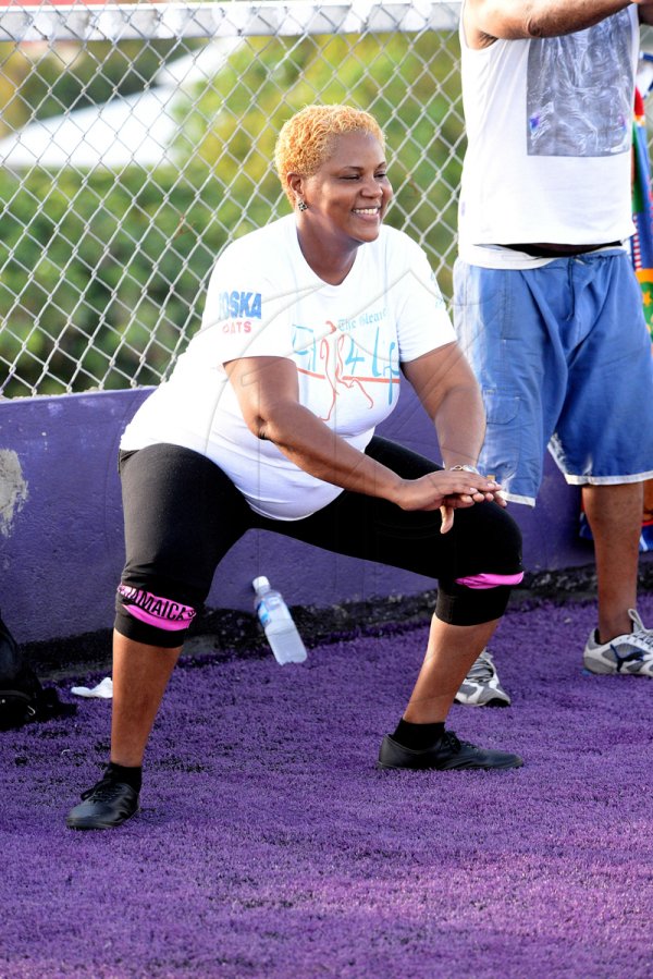 Lionel Rookwood/Photographer
The Gleaner's Fit 4 Life at Juliet Cuthbert-Flynn's Boot Camp at Life Fit Training Centre, Red Hills Road, St Andrew on Saturday, September 30, 2017.