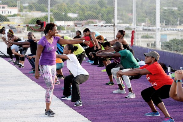 Lionel Rookwood/Photographer
The Gleaner's Fit 4 Life at Juliet Cuthbert-Flynn's Boot Camp at Life Fit Training Centre, Red Hills Road, St Andrew on Saturday, September 30, 2017.