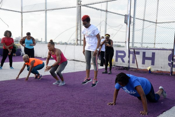 Lionel Rookwood/Photographer
The Gleaner's Fit 4 Life at Juliet Cuthbert-Flynn's Boot Camp at Life Fit Training Centre, Red Hills Road, St Andrew on Saturday, September 30, 2017.
