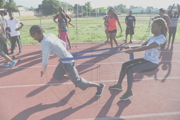 track and field circuit training with TrainFit