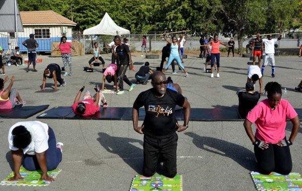 Lionel Rookwood/PhotographerThe Gleaner's Fit 4 Life Season 2 Tuff Enuff fourth event with Sweet Energy Fitness Club on Saturday, July 14, 2018 at Jessie Ripoll Primary School, 26 South Camp Road, St Andrew.