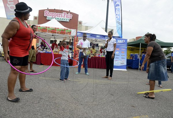 Gladstone Taylor / Photographer

Hoola hoop competition as seen at the Gleaner company food moth promotion held at shoppers fair super market on brunswick avenue, spanish town on saturday