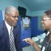 Gladstone Taylor / Photographer

Terri Wilson (Assistant Manager, Business Development and Marketing, The Gleaner Company) speaks with Dr Cecil White (CEO, UHWI)

The Gleaner Company Limited launch of " The Gleaner 180 5k run" held at the Gleaner Sports Club  yesterday morning.