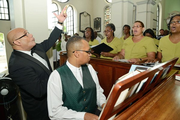 Rudolph Brown/Photographer
Gleaner 180  anniversary Church service at the Kingston parish Church on Sunday, August 31, 2014