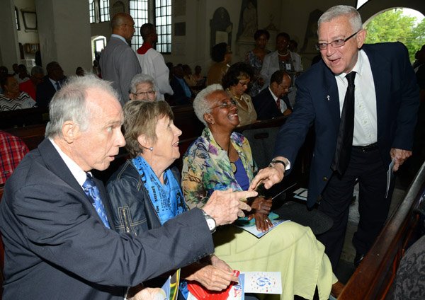 Rudolph Brown/Photographer
Gleaner 180  anniversary Church service at the Kingston parish Church on Sunday, August 31, 2014