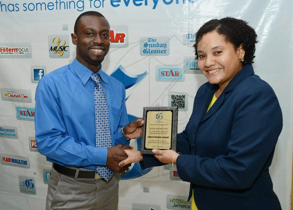 Rudolph Brown/Photographer
The Gleaner sales awards ceremony at the Terra Nova Hotel in Kingston on Monday, January 20, 2014