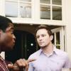 Winston Sill/Freelance Photographer
From left: Ladi Emeruwa one of the cast members of Hamlet have candid banter with Freddie and Mathew Pragnell at British High Commissioner David Fitton's reception for Shakespeare Globe  Cast Members who perform the play Hamlet.