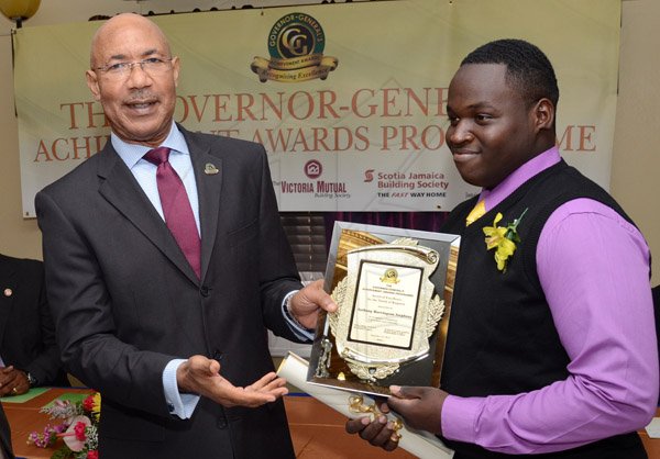 Rudolph Brown/Photographer
GG presents award to Anthony Stephens  at the Governor General’s Achievement Award for the County of Surrey presentation Ceremony for recipients on Thursday, September 25, 2014