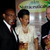 Winston Sill / Freelance Photographer
Launch of Dr. Henry Lowe Autobiography titled "It Can Be Done", held at Eden Gardens, Lady Musgrave Road on Wednesday night November 28, 2012. Here are Dr. Lowe (left), Chairman, Environmental Health Foundation; Janet Lowe (centre); and Ronald Thwaites (right), Minister of Education.