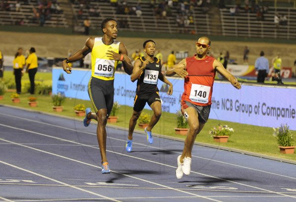 Gladstone Taylor / Photographer

Felix Sanchez celebrates his victory in the mens 400m hurdles at the jamaica invitationals