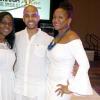 Janet Silvera<\n>Sean-Pierre Webster flanked by  Karlene Shakes (left) and Allana Faustin.                      *** Local Caption *** @Normal:Sean-Pierre Webster flanked by  Karlene Shakes (left) and Allana Faustin.