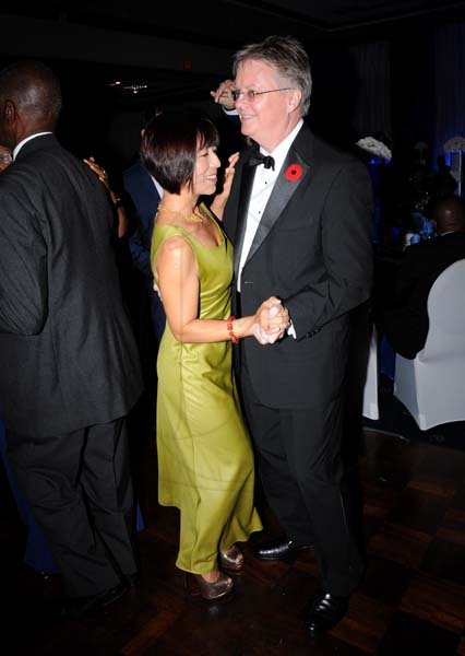 Winston Sill/Freelance Photographer
The Jamaica Chamber of Commerce (JCC) Civic Affairs Committee present its annual Grand Charity Ball, under the theme "Dream the Possible  Dream", held at the Jamaica Pegasus Hotel, New Kingston on Saturday night November 2, 2013. Here are British High Commissioner David Fitton and wife Hisae Fitton.