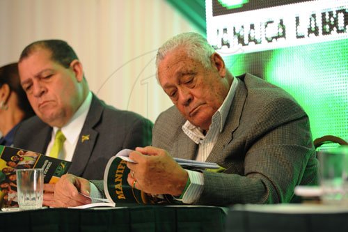 Ricardo Makyn/Staff Photographer
Jamaica Labour Party Manifesto launch at the Jamaica Pegasus Hotel on Monday 19.12.2011
