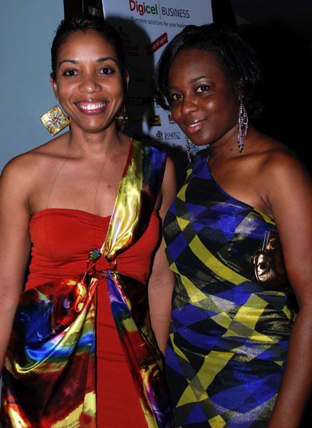 Colin Hamilton/Freelance Photographer
JMA Awards at the Jamaica Pegasus Hotel on Thursday October 6, 2011.
From left, Imega Breese-McNab and Kamesha Turner