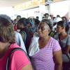Rudolph Brown/Photographer
Passengers waiting to get there smart card at JUTC Transport Centrein Half Way Tree in Kingston on Wednesday, August 27, 2014